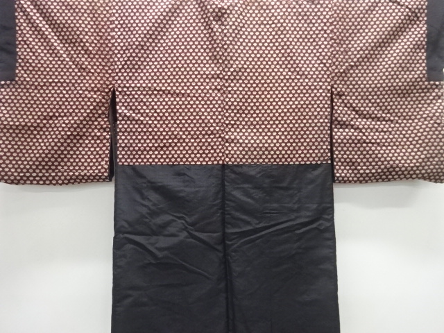 JAPANESE KIMONO / ANTIQUE MENS HAORI / COTTON / CLOUD (lining)